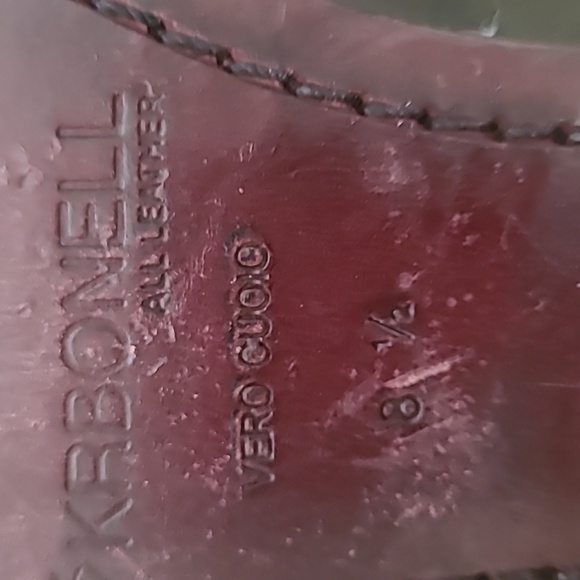 Men's Black Leather Dress Shoes, size 8.5 - Picture 7 of 9